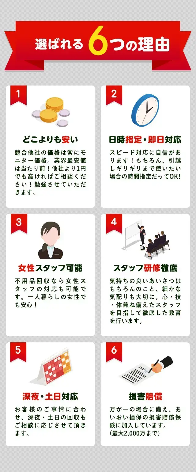 選ばれる6つの理由