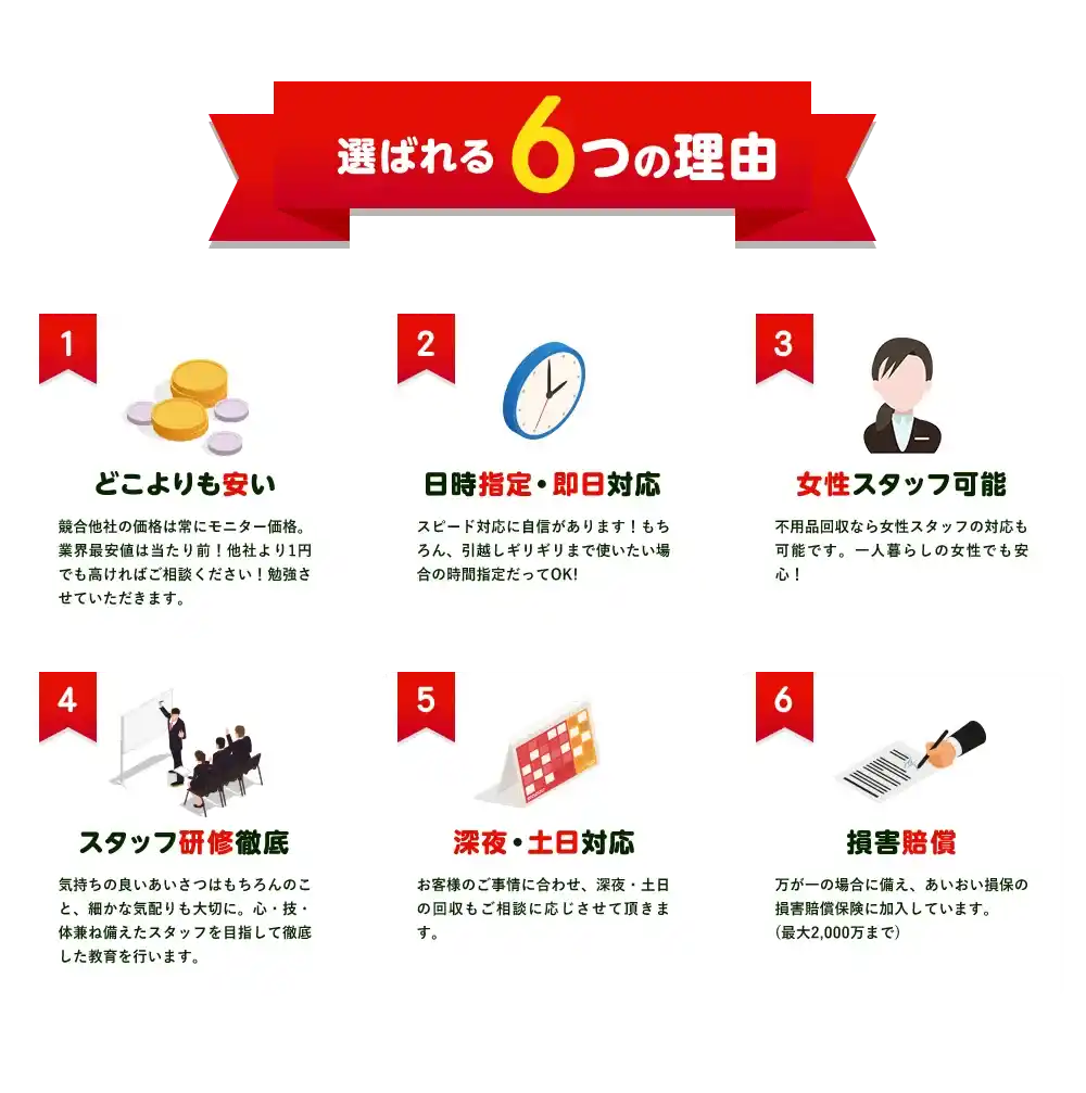 選ばれる6つの理由